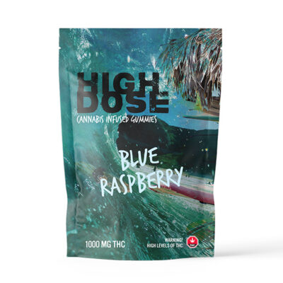High Dose – Blue Raspberry THC Gummy 1000mg
