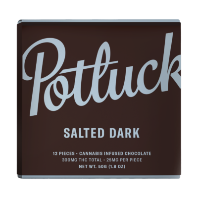 Potluck Chocolate: Salted Dark 300mg THC