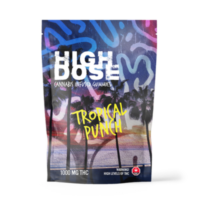 High Dose – Tropical Punch THC Gummy 1000mg