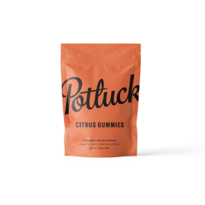 Potluck Edibles – Citrus 200mg THC Gummies