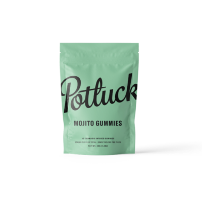 Potluck Edibles – Mojito 200mg 1:1 THC:CBD Gummies
