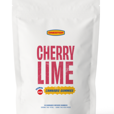 OneStop - Sour Cherry Lime 500mg THC Gummies