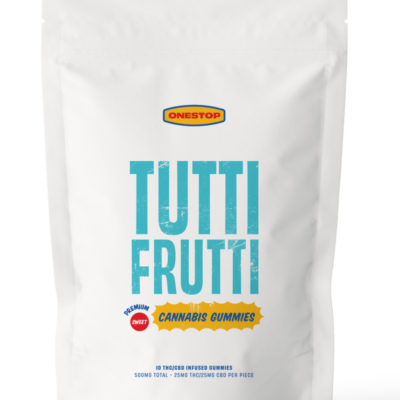 OneStop - Tutti Frutti 500mg 1:1 THC/CBD Gummies
