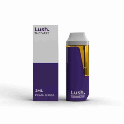 LUSH 2ml Disposable Vapes – Death Bubba (Indica) THC Distillate