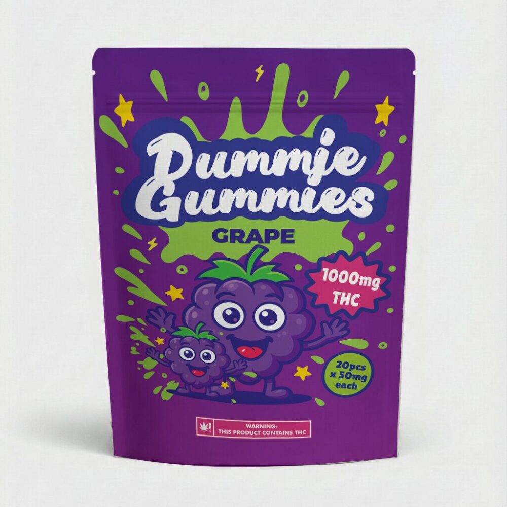 Dummie Gummies – Grape 1000mg THC Gummies