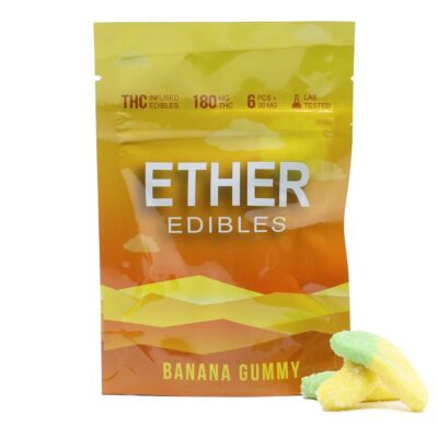 Ether Edibles 180MG THC – Banana Gummy